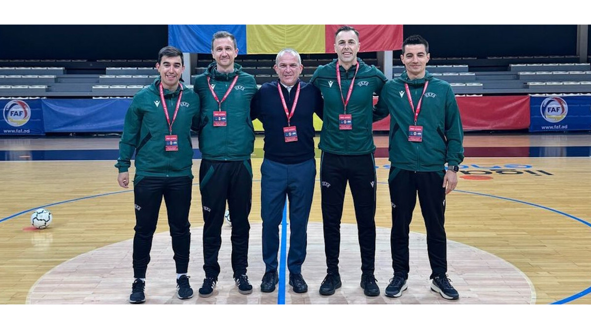 Arbitri: Ilie ad Andorra per il Main Round di Futsal EURO 2026