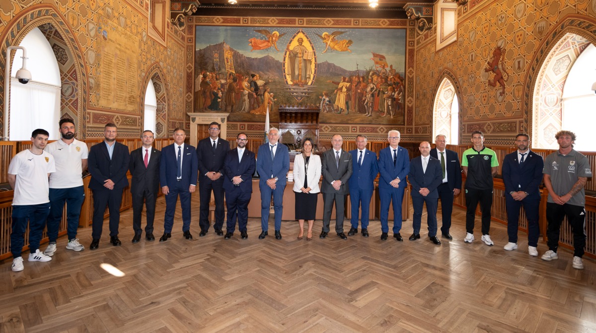 ©FSGC/Pruccoli | La foto d'insieme scattata al termine dell'Udienza di questo pomeriggio
