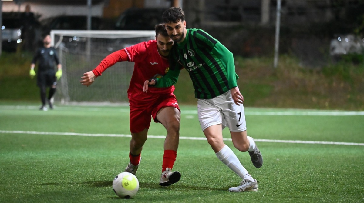 ©FSGC/Caminiti | Lorenzo Cevoli ha segnato due gol nel 5-0 della Virtus sul Domagnano