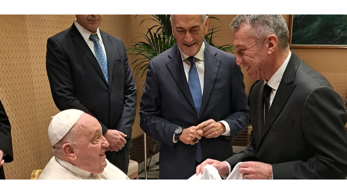Il Presidente FSGC Marco Tura ricevuto in Vaticano da Papa Francesco