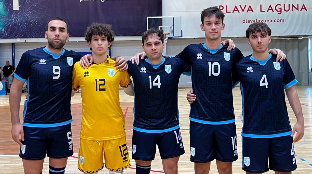 ©FSGC | il quintetto titolare di San Marino-Montenegro
