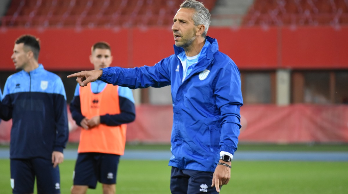 ©FSGC | Roberto Cevoli dirige l'allenamento ufficiale a Vienna