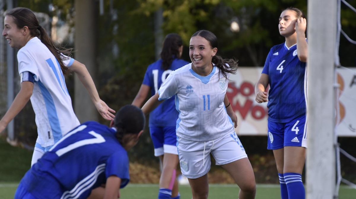©FSGC/Onofri | Giulia Penserini ha chiuso i conti della prima amichevole su assist di Terenzi