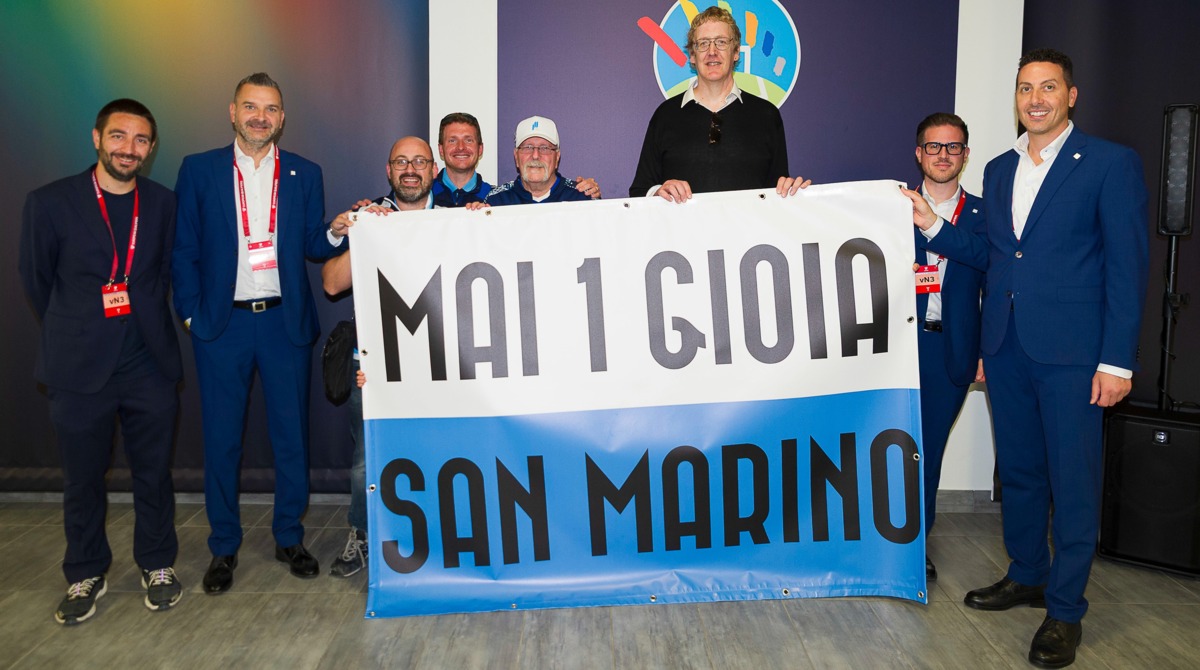 ©FSGC/Pruccoli | una delegazione della FSGC e della BM1G alla consegna del nuovo striscione