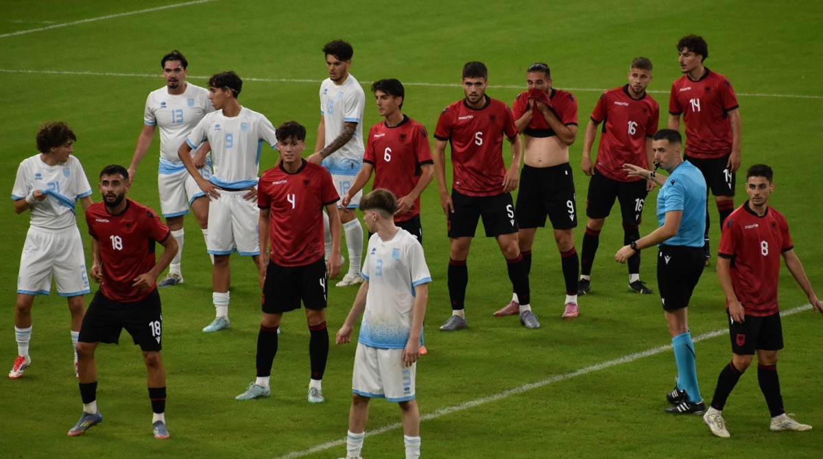 ©FSGC | Un momento della sfida giocata al Air Albania Stadium