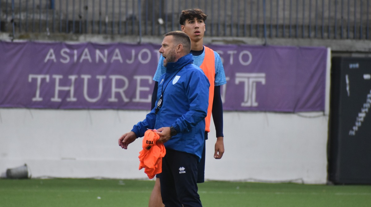 ©FSGC | Il CT Matteo Cecchetti durante l'allenamento
