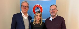 Arbitri: Podeschi al UEFA Best Practices Workshop di Vienna