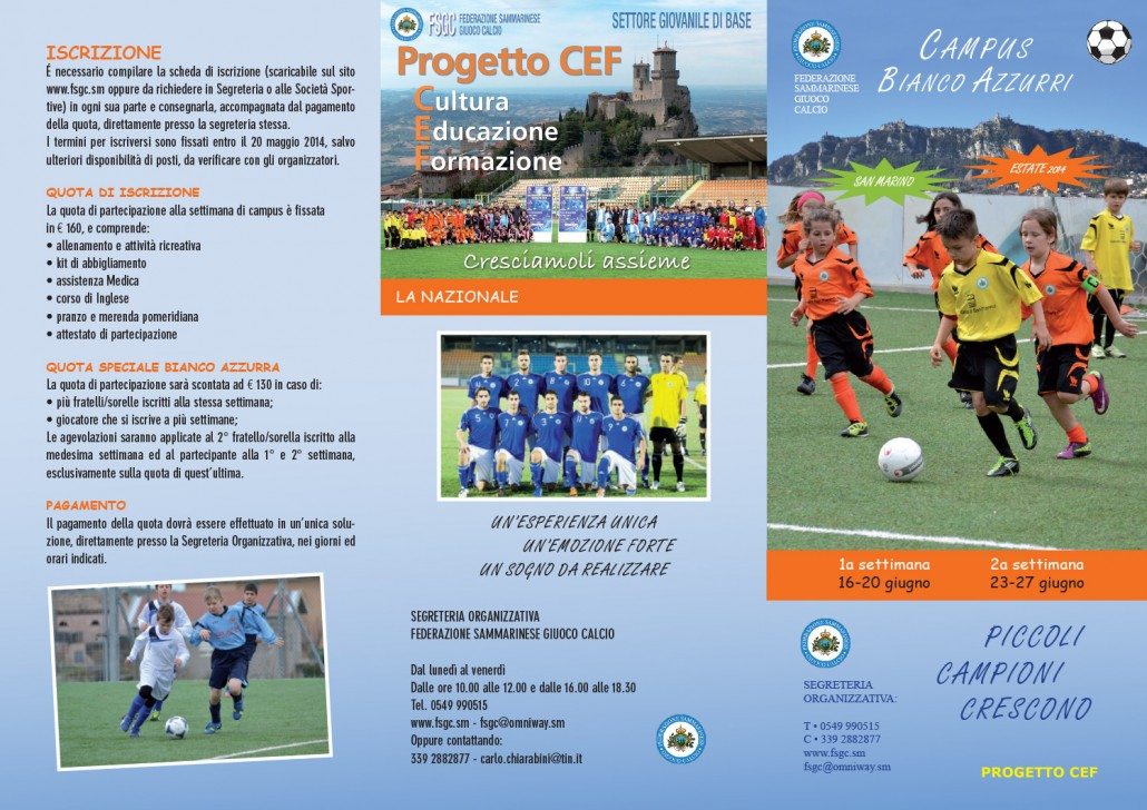 Pieghevole Campus 2014 Fronte